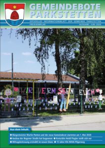 Gemeindebote mit Bild des Kindergartens Frontansicht